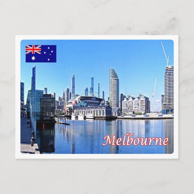 Postal Australia - Melbourne - Harbour - (Anverso)