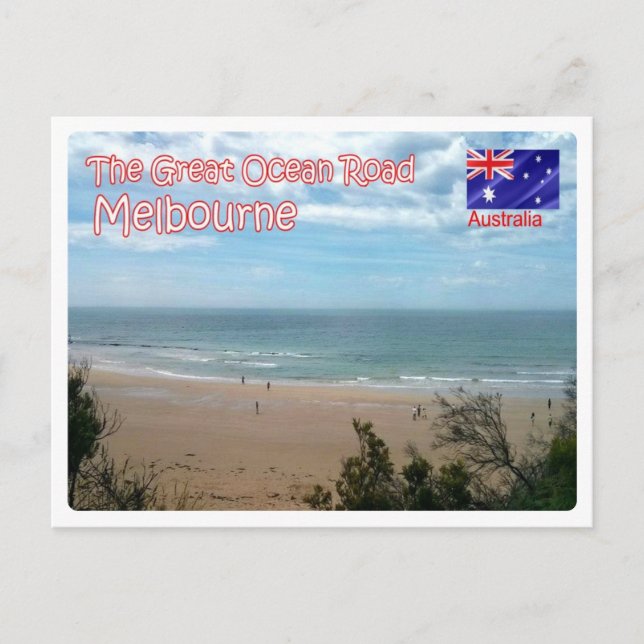 Postal Australia - Melbourne - La Gran Carretera del Océa (Anverso)