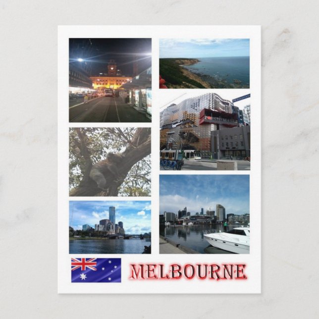 Postal Australia - Melbourne - Mosaico - (Anverso)