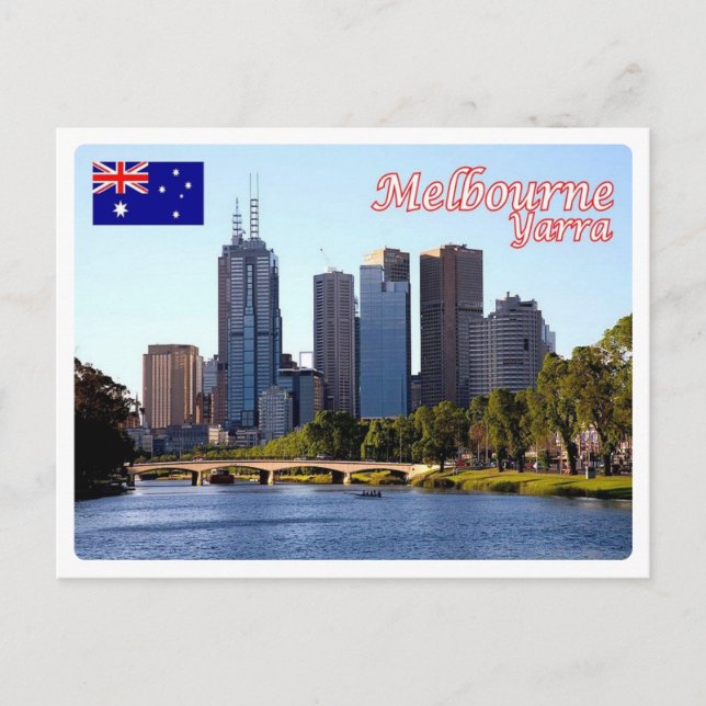 Postal Australia - Melbourne - Río Yarra - (Anverso)
