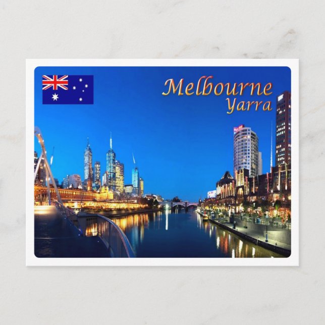 Postal Australia - Melbourne - Yarra Twilght (Anverso)
