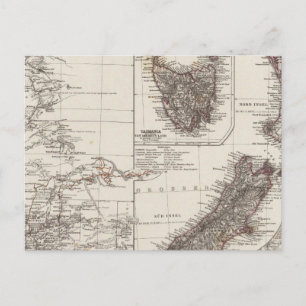 Postal Australia Occidental Tasmania y Nueva Zelanda