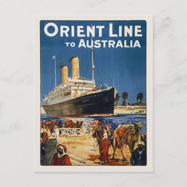POSTAL AUSTRALIA OCEAN LINER OTRANTO (Anverso)