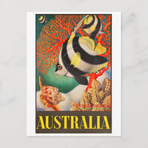 Postal Australia, peces tropicales en la Gran Barrera de 