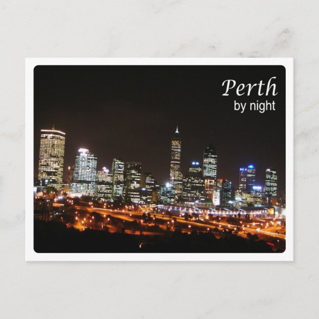 Postal Australia - Perth - De noche - (Anverso)