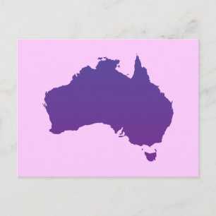 Postal Australia púrpura