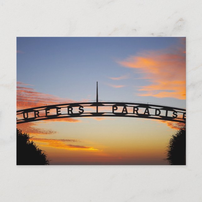 Postal Australia, Queensland, Costa de Oro, Amanecer, (Anverso)