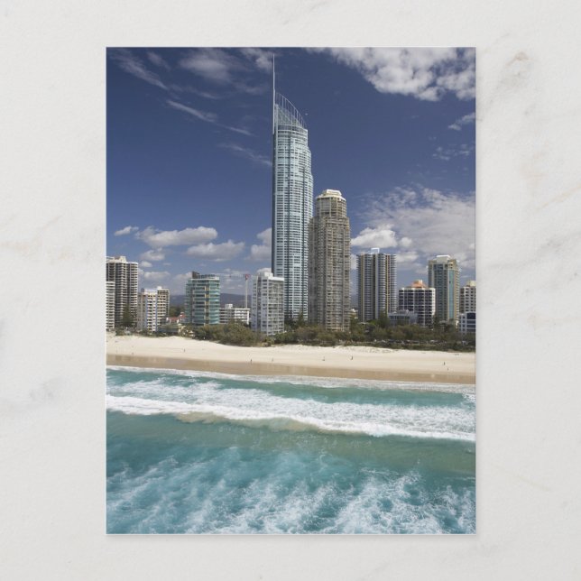 Postal Australia, Queensland, Gold Coast, surfistas (Anverso)