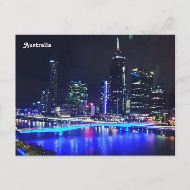 Postal Australia, río Brisbane, Brisbane, Queensland (Anverso)