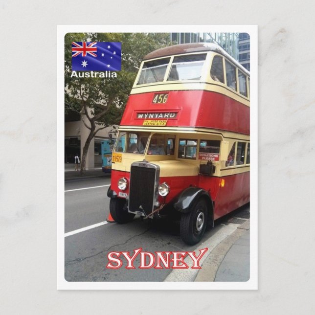 Postal Australia - Sydney - El autobús - (Anverso)