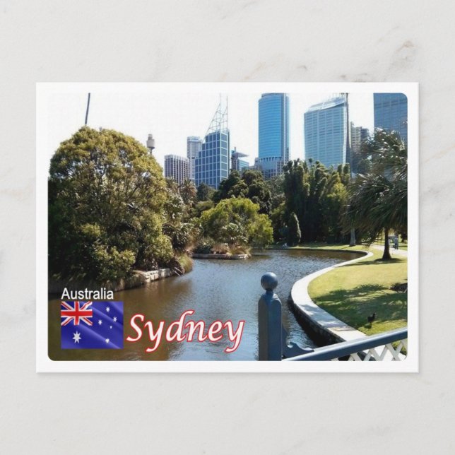 Postal Australia - Sydney - Jardín Botánico Real - (Anverso)