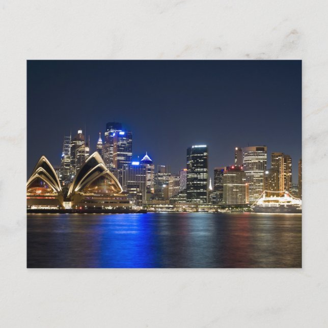Postal Australia, Sydney. Skyline con Ópera vista (Anverso)