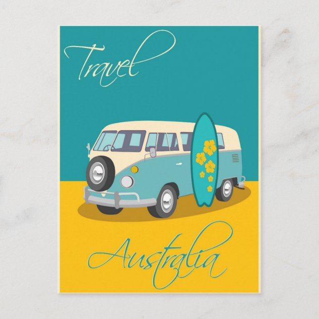 Postal Australia:Viajes (Anverso)