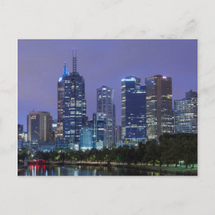 Postal Australia, Victoria, Melbourne, horizonte a lo lar