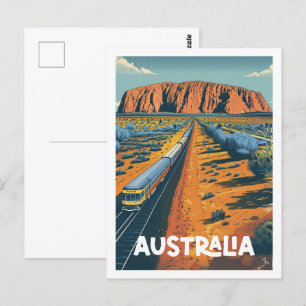 Postal Australia Vintage Famous Travel Place