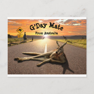 Postal australiana canguro