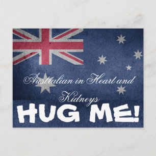 Postal Australiano en Corazón y Riñones, ¡abrazarme! Dive