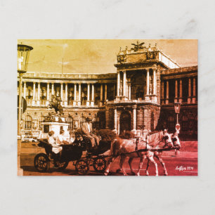 Postal Austria Antigua Viena Palacio de Hofburg