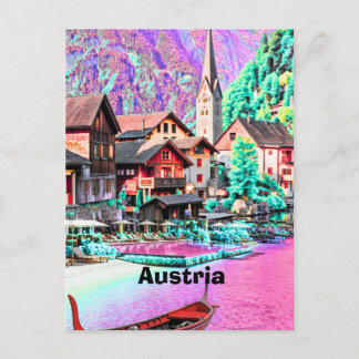 Postal Austria  Europa viaje impresión de arte fino origi