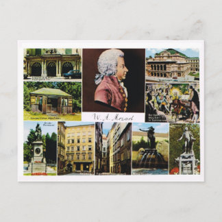 Postal Austria, Mozart, lugares vinculados a Mozart