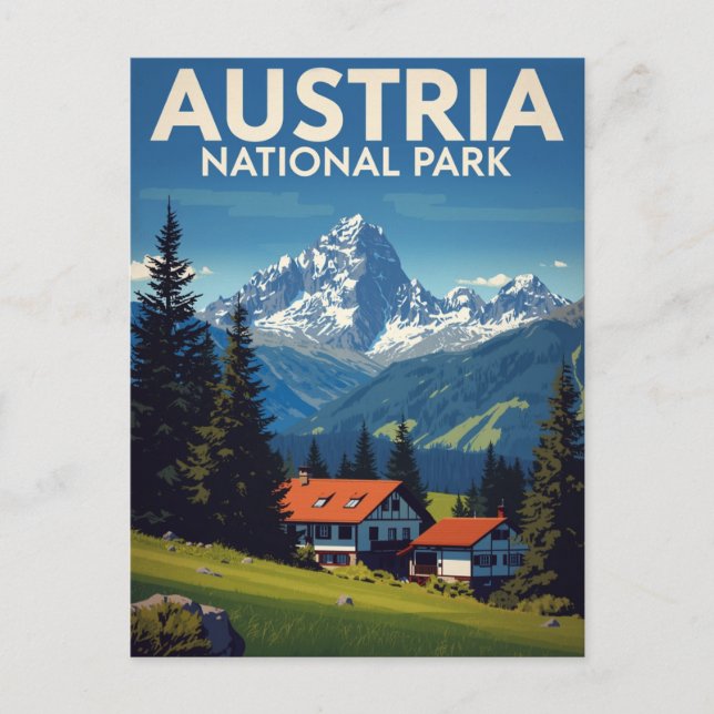 Postal Austria National Park Alpine Chalet (Anverso)