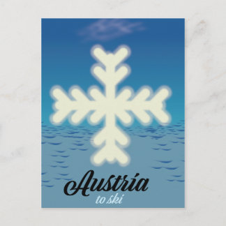 Postal Austria para esquiar