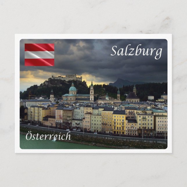 Postal Austria - Salzburgo (Anverso)