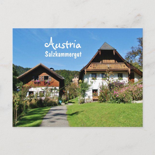 Postal Austria, Salzkammergut - Postcard (Anverso)