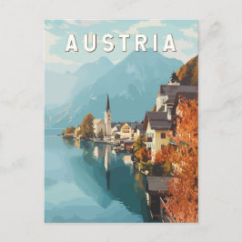 Postal Austria Viaje al Vintage