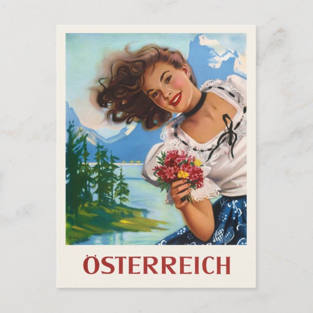 Postal Austria Vintage Poster (Anverso)