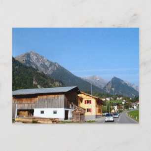 Postal Austria, Zillertal Woodmill y montañas
