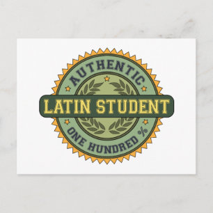 Postal Auténtico Estudiante Latino