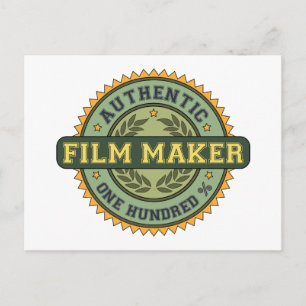 Postal Auténtico Fabricante De Películas