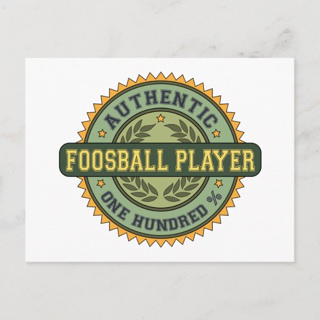 Postal Auténtico Futbolista (Anverso)
