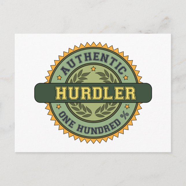 Postal Auténtico Hurdler (Anverso)