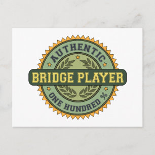 Postal Auténtico jugador puente