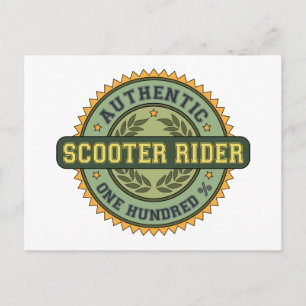 Postal Auténtico Scooter Rider