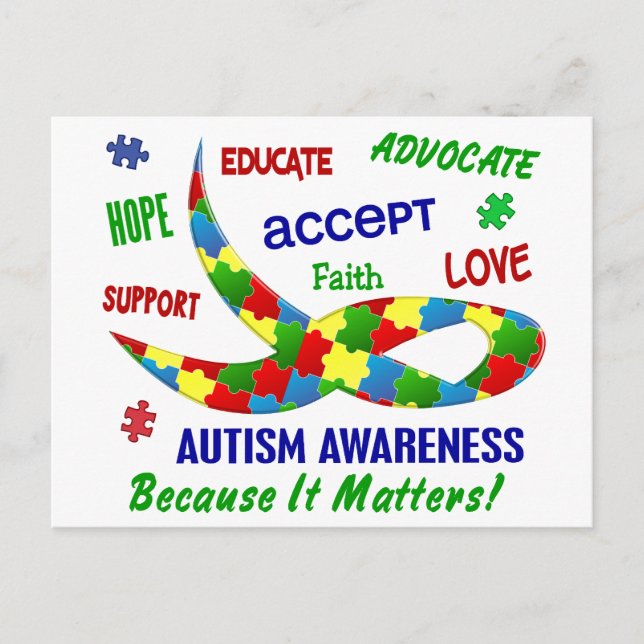POSTAL AUTISM AWARENESS MONTH APRIL (Anverso)