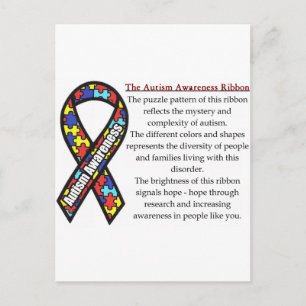 Postal Autism Ribbon significa
