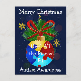 Postal Autismo Navidades Bauble