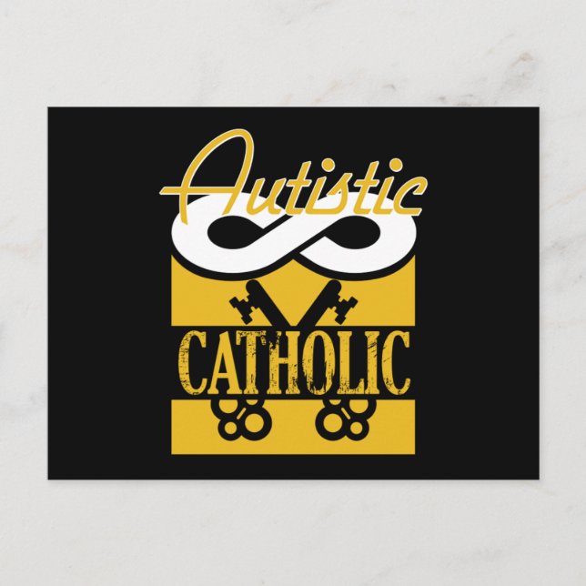 Postal Autistic Catholic God Religion Prayer Autism Gift (Anverso)