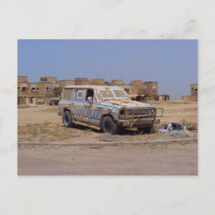 Postal Auto abandonado de la isla Failaka