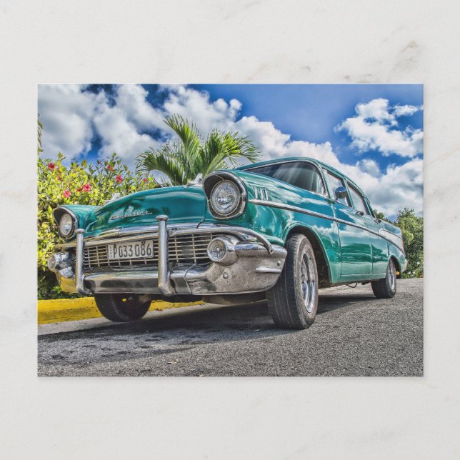 Postal Auto antiguo (Anverso)