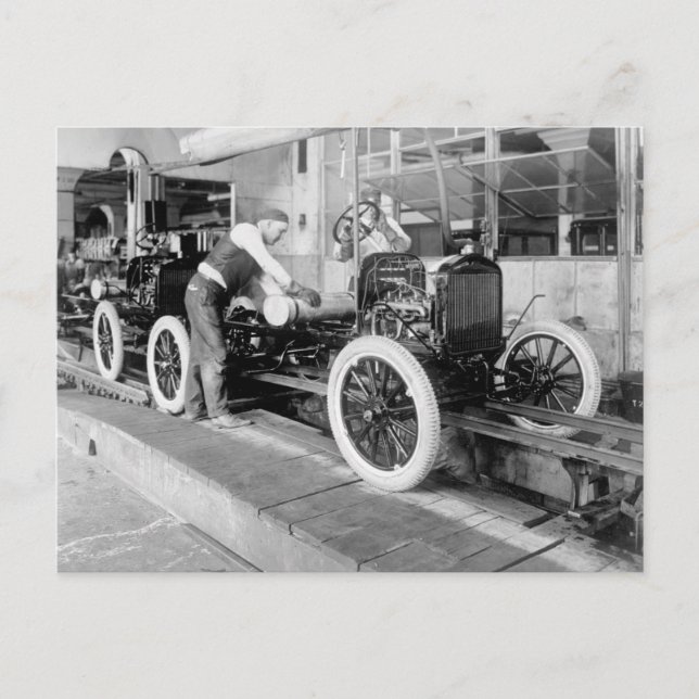 Postal Auto Assembly Line, años 1920 (Anverso)