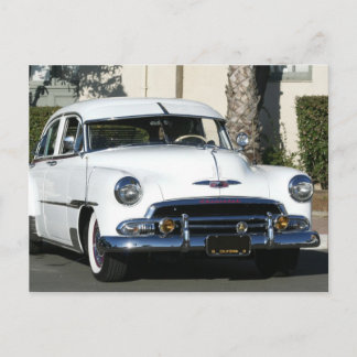 Postal Auto blanco clásico