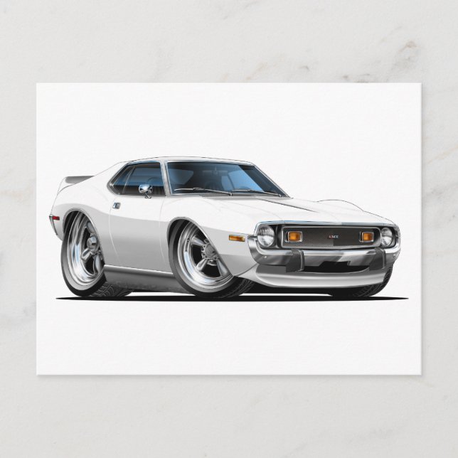 Postal Auto blanco de Javelin 1971-72 (Anverso)