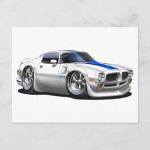 Postal Auto blanco Trans Am 1970/72