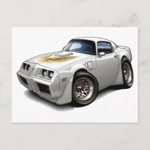 Postal Auto blanco Trans Am 1979-81