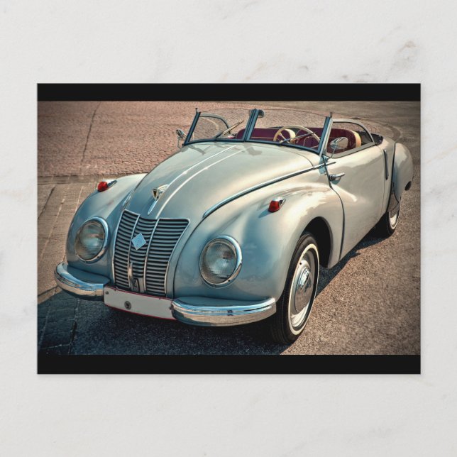 Postal Auto clásico (Anverso)
