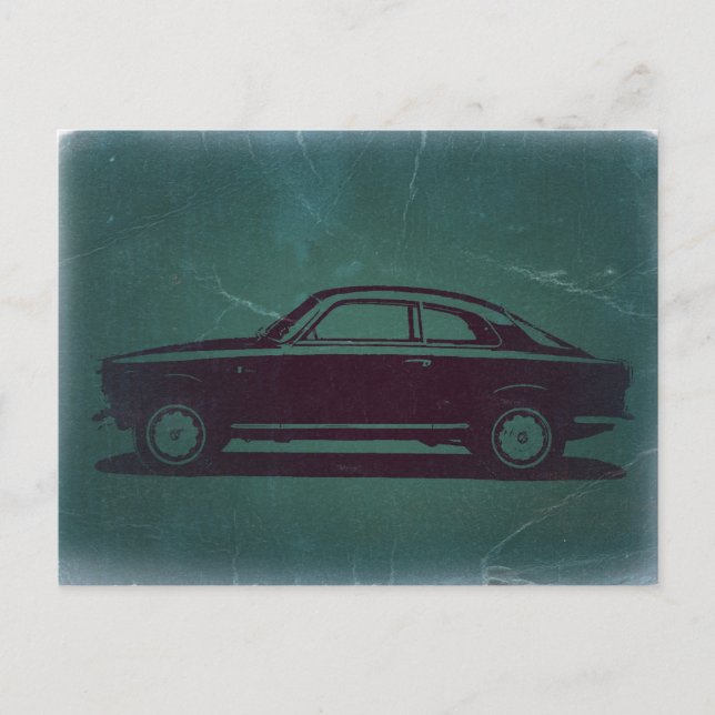 Postal Auto clásico (Anverso)